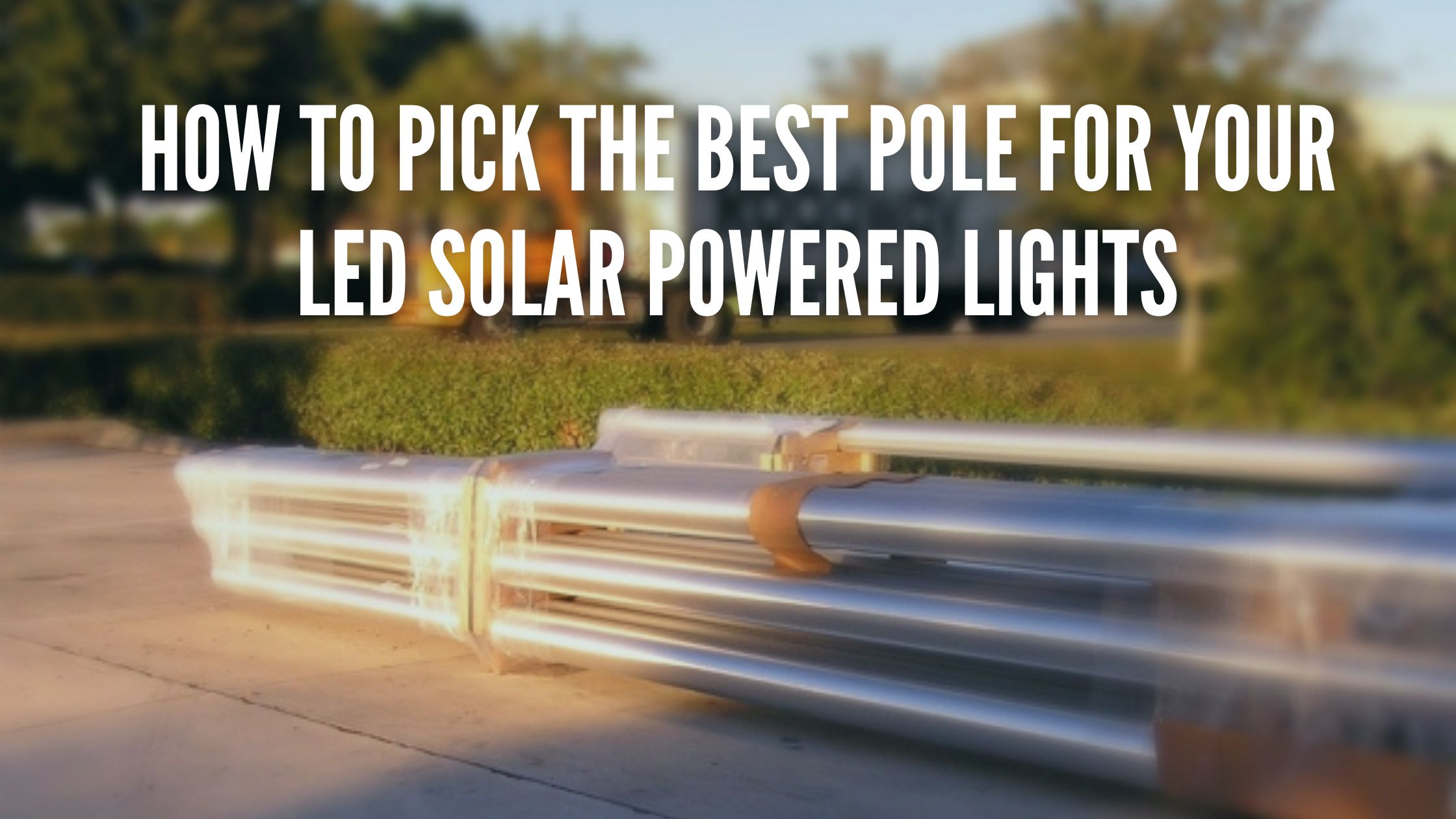 Solar powered pole lights discount
